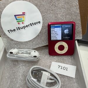 Apple iPod Nano 3rd Gen 8GB  Red- Good Condition.